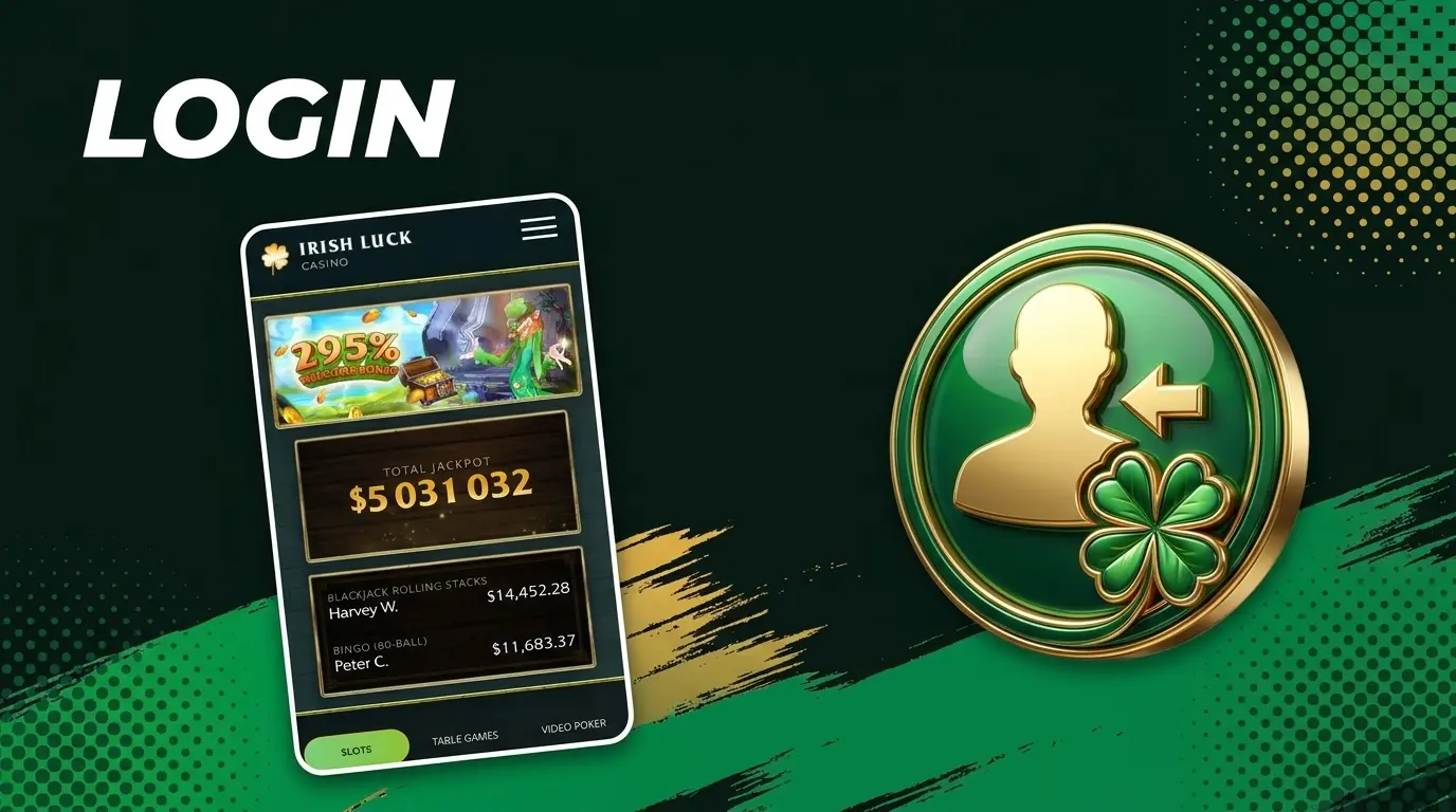 Golden key and shield among clovers