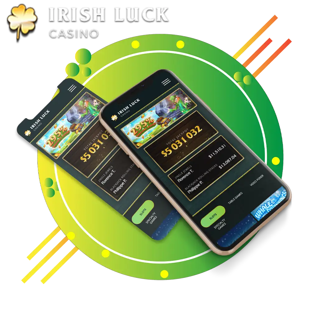 Irish Luck Casino App values all of its players regardless of location, offers games only from trusted providers, and has well-designed smartphone software.