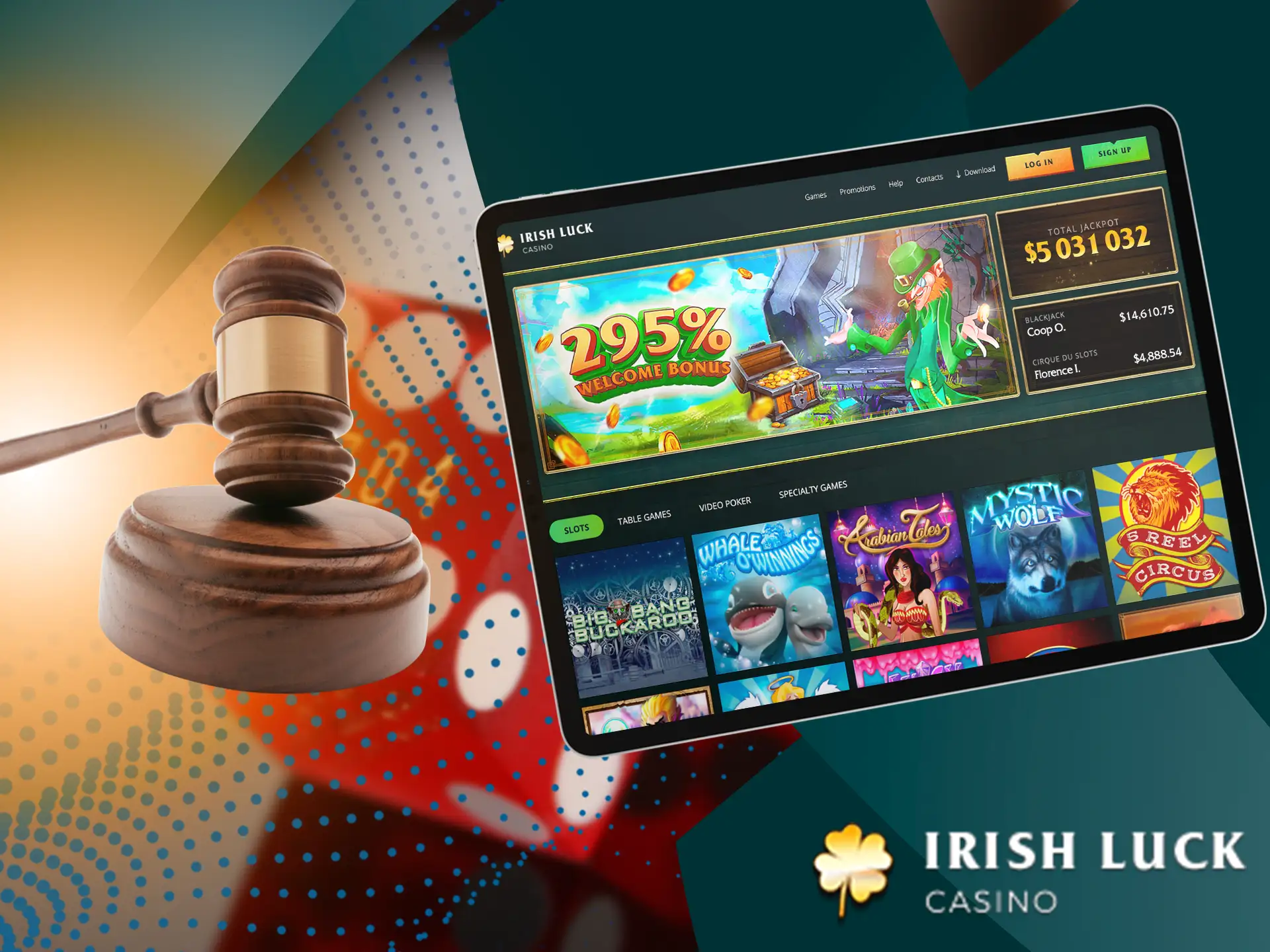 Irish Luck is completely secure, the site is compliant with the latest privacy requirements and Irish Luck is licensed.