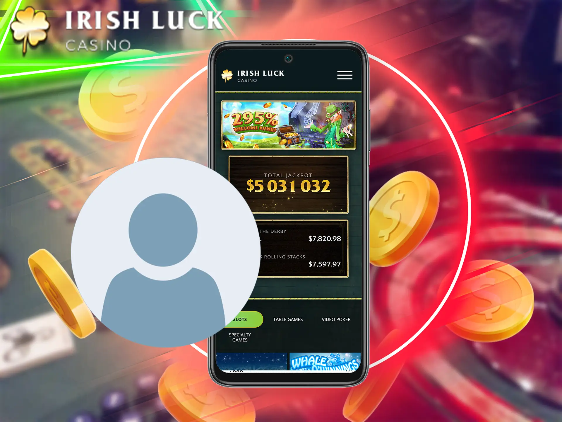 In order to start placing bets in Irish Luck all users must create an account, this rule is common for all players.
