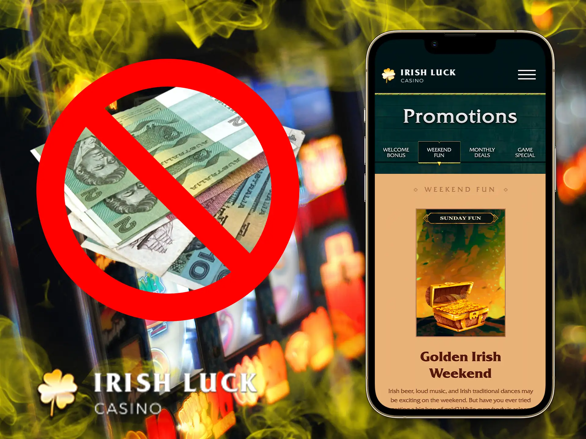 You will get a unique app bonus from IrishLuck Casino that will help you adapt to the game sooner.