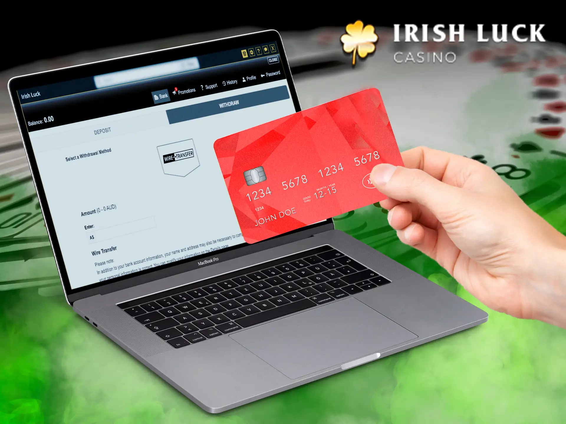 If you have won money at IrishLuck Casino but do not know how to get it - then our article will help you.