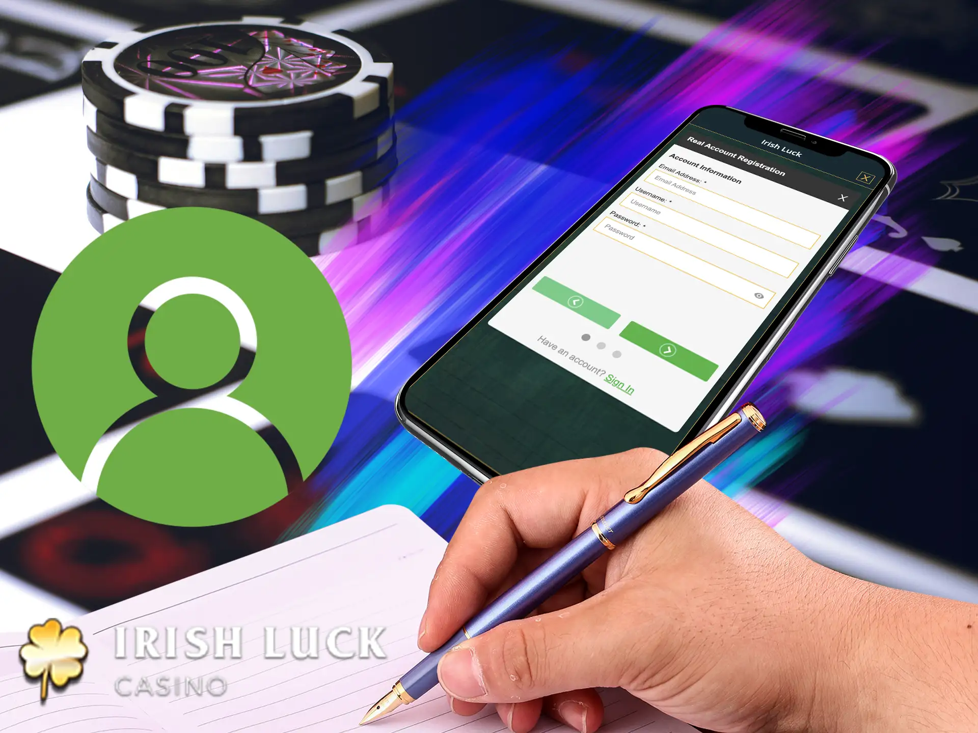 For your registration to be successful you need to follow the IrishLuck Casino registration rules.