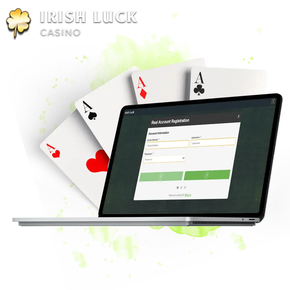 Immerse yourself in the huge world of casinos, just create an account at IrishLuck Casino - and start playing.